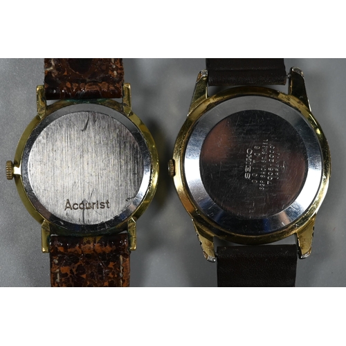 272 - Two gentleman's gilt metal wristwatches - Gruen Precision Autowind and a Seiko Automatic with 17-jew... 