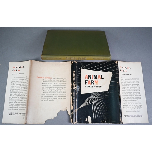 1104 - Orwell, George - Animal Farm, US 1st, New York: Harcourt, Brace & Co 1946, d/w 8vo