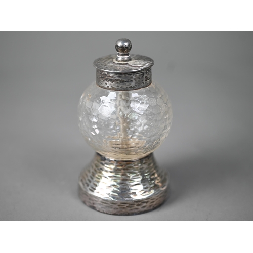 121 - A Britannia standard silver baluster sugar caster, D&J Welby Ltd., London 1915, 6.3oz, 16cm, to/... 