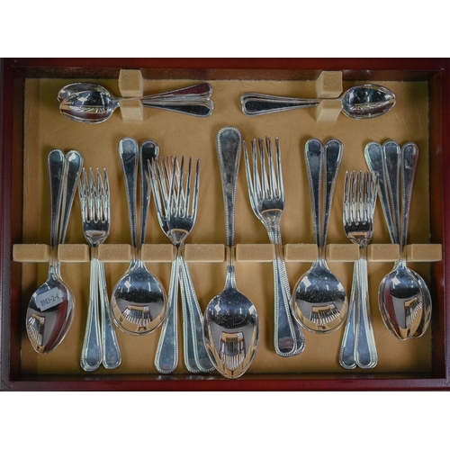 218 - A canteen of Arthur Price epns bead-edge flatware and cutlery for six settings - apparently unused