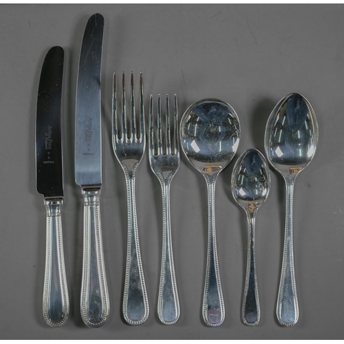 218 - A canteen of Arthur Price epns bead-edge flatware and cutlery for six settings - apparently unused