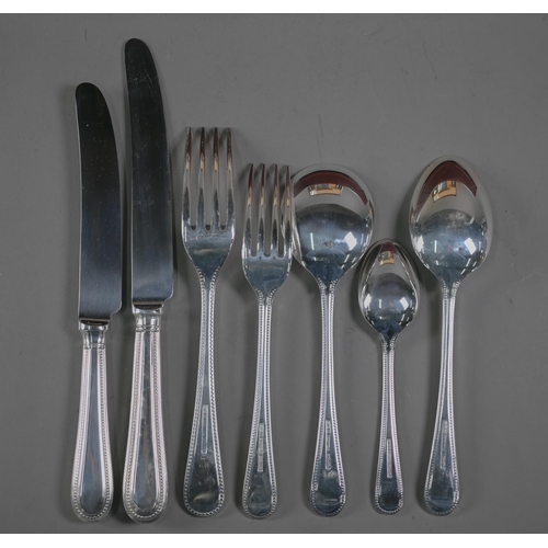 218 - A canteen of Arthur Price epns bead-edge flatware and cutlery for six settings - apparently unused