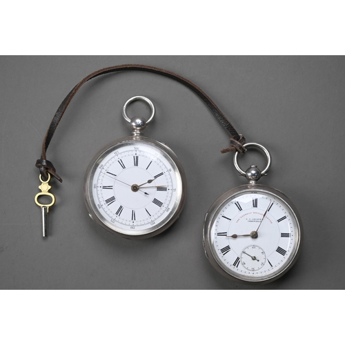 266 - Two silver cased lever pocket watches - 'The Express English Lever', J.G.Graves, Sheffield, the whit... 