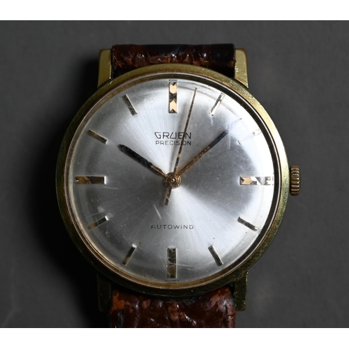 272 - Two gentleman's gilt metal wristwatches - Gruen Precision Autowind and a Seiko Automatic with 17-jew... 