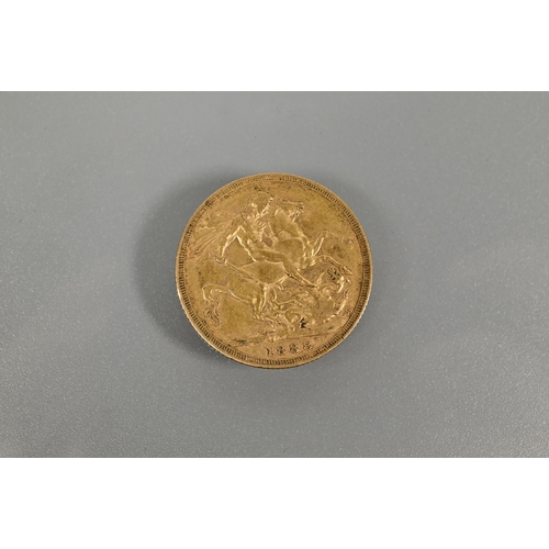 326 - A Victorian sovereign dated 1888