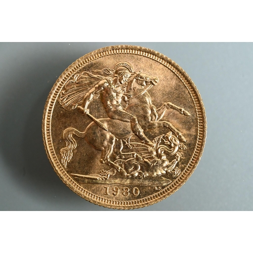 474 - An Elizabeth II gold sovereign, dated 1980