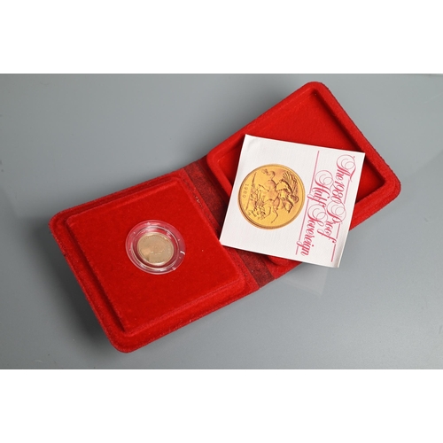 479 - An Elizabeth II gold proof half sovereign, in fitted box, dated 1980