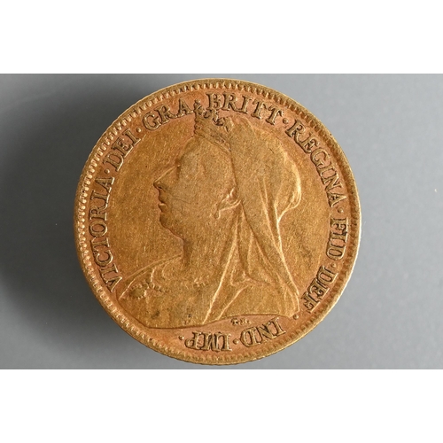 480 - A Victorian gold half sovereign, dated 1894