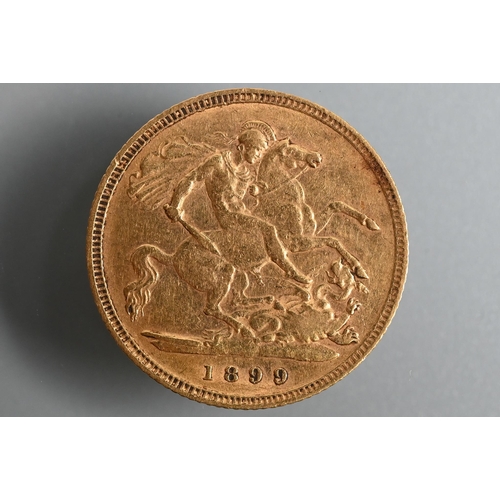 481 - A Victorian gold half sovereign, dated 1899