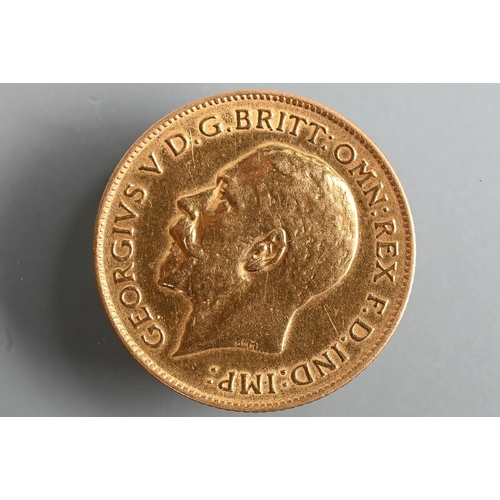 483 - A George V gold half sovereign, dated 1911