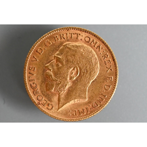 484 - A George V gold half sovereign, dated 1912