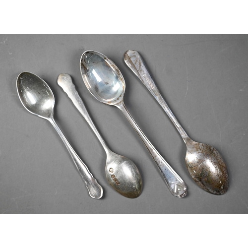 67 - Two cased sets of coffee spoons - one set with tongs, to/w three other pairs of sugar tongs - variou... 