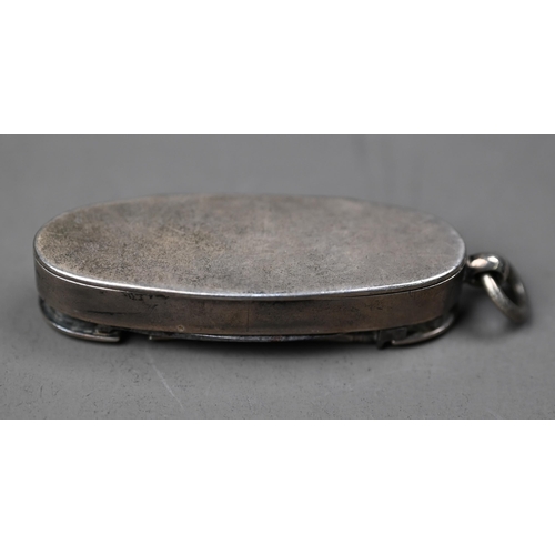 88 - WITHDRAWN Victorian silver vesta case with integral penknife, button-hook and propelling pencil, Sam... 