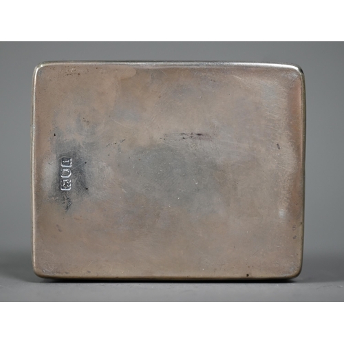 96 - An Edwardian silver trinket box and cover, embossed with cherubs, Goldsmiths and Silversmiths Co Ltd... 