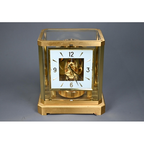 1013 - A Jaegar Le Coultre Atmos VIII clock, with brochure, 22 cm h - no box