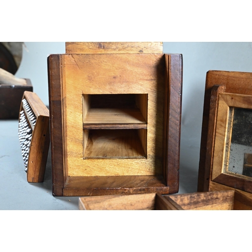 587 - A 19th century Japanese Himitsu-Bako puzzle box, traditional parquetry construction in various nativ... 