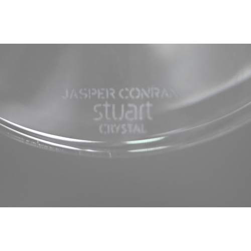 618 - A pair of Jasper Conran 'Aura' wine glasses by Stuart Crystal 23 cm high