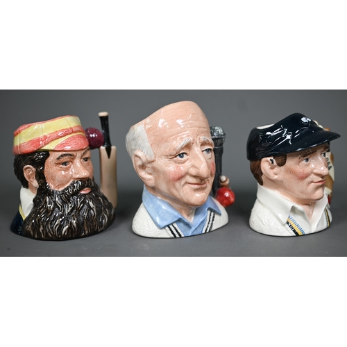 622 - Cricket - three Royal Doulton ltd ed character jugs - The Champion W G Grace D6945, 6203/9500, Len H... 