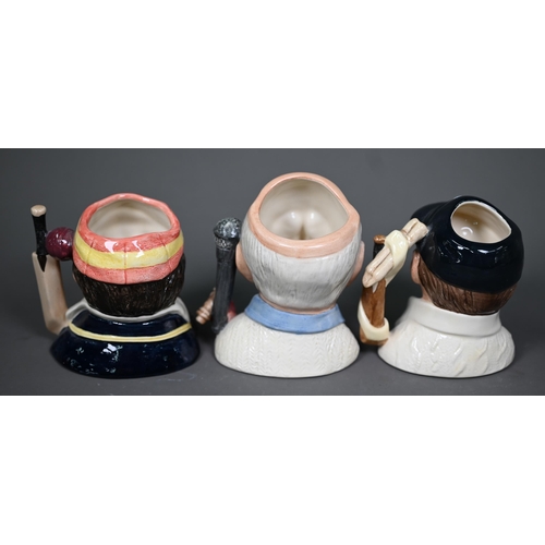 622 - Cricket - three Royal Doulton ltd ed character jugs - The Champion W G Grace D6945, 6203/9500, Len H... 