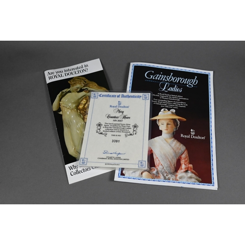 623 - A boxed Royal Doulton Ltd edition figure Mary Countess Howe HN3007 3391/5000, 23 m c/w certificate