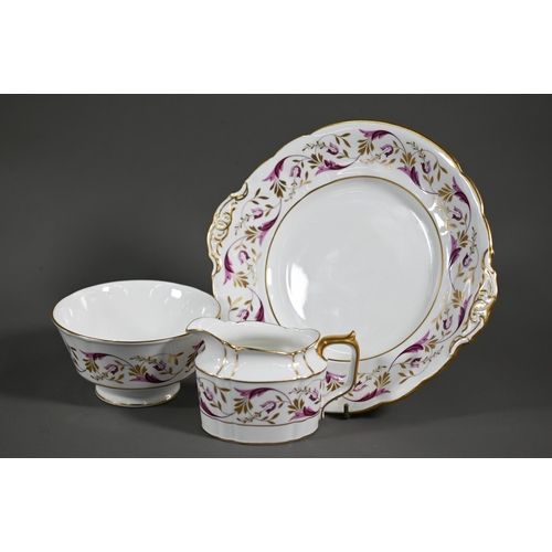 681 - A Royal Crown Derby china 'Princess' pattern tea service for six, 1965 (21 pieces)