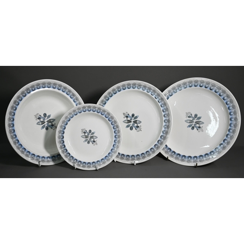 683 - A Wedgwood pottery Ravilious design dinner service, comprising nine each 25.5 cm dinner plates and 2... 