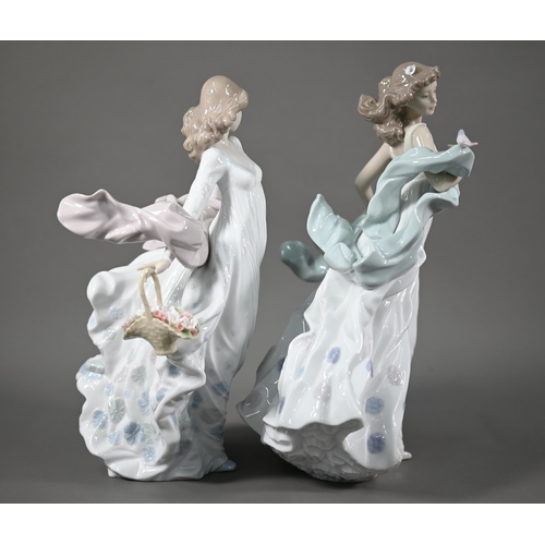 690 - Two boxed Lladro figures, 'Spring Splendour' 05898 and 'Summer Serenade' 06193 (2)