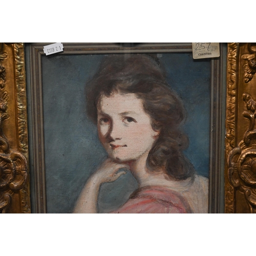 767 - Daniel Gardner (1750-1805) - 'Miss Theophila Palmer Niece of Sir Joshua Reynolds', pastel, watercolo... 