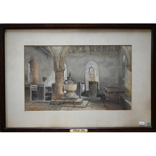 846 - Joseph John Jenkins OWS (1811-1885)  - The Chapel, Haddon Hall', watercolour, signed, provenance: ho... 