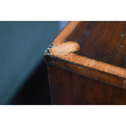 951 - Victorian cross-banded mahogany chest of two short over three long graduated drawers, flanked by ful... 