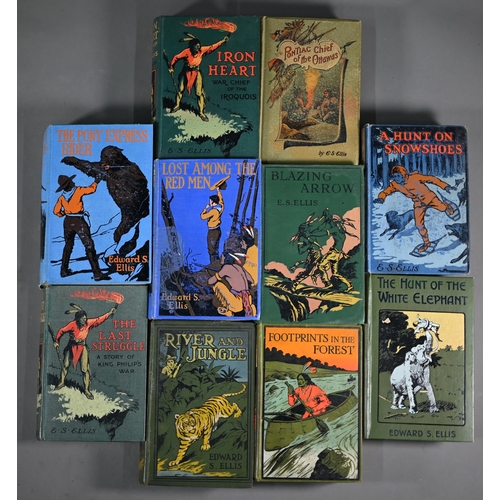 1108 - Ellis, Edward S, a collection of twenty 'Wild West' adventure books and two Indian Jungle adventures... 