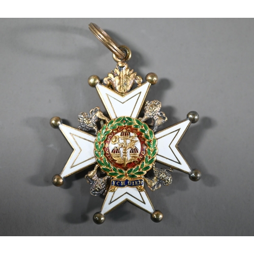 1162 - Order of the Bath, Companion Order of the Military Division (C.B. Mily) neck badge attrib. to Air Co... 