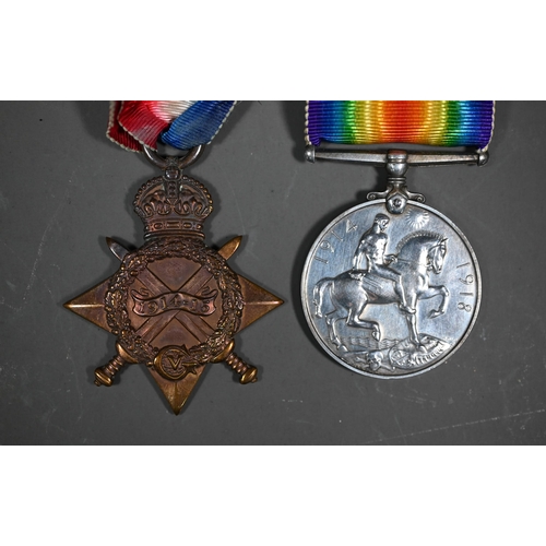 1163 - A pair of WWI casualty service medals to Sub Lt C T Paynter RN (2)Note - Charles Theodore Paynter, K... 