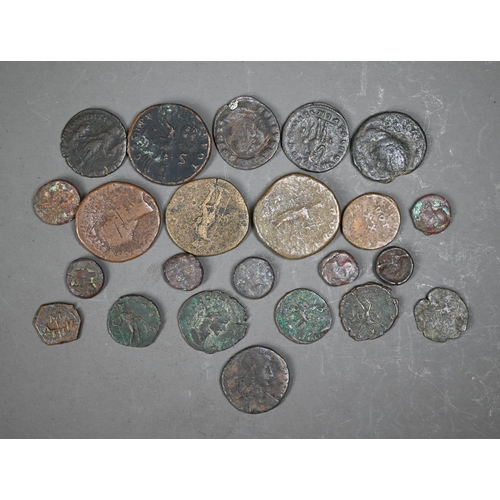 1168 - A collection of twenty three Roman and other ancient coins - not identified