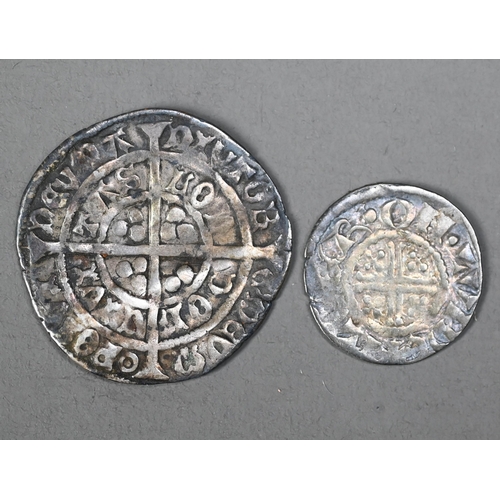 1169 - Hammered coins: Edward III groat, to/w a short-cross penny - possibly Henry I (2)