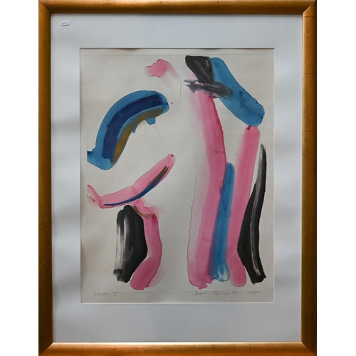 875 - Sasha Prakhova - a trio of colourful abstract screenprint studies, pencil signed, titled and dated '... 