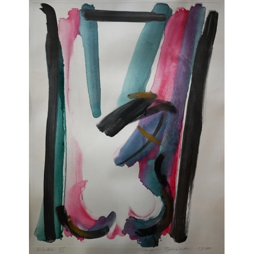 875 - Sasha Prakhova - a trio of colourful abstract screenprint studies, pencil signed, titled and dated '... 