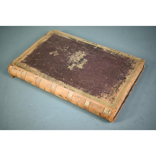 1126 - A late 19th century album 'New Zealand Photo's', full brown leather and gilt tooled bound containing... 