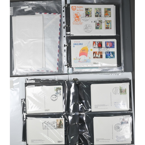 1130 - Six albums of first day covers (box)