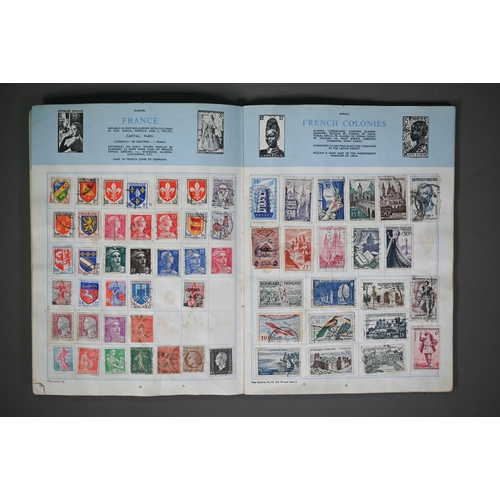 1134 - An album of Victorian and later British, Empire and foreign postage stamps, to/w two other albums an... 