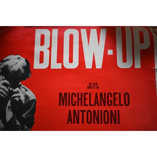 1135A - A vintage Italian film poster, 'Blow-Up' by Michelangelo Antonioni (Vanessa Redgrave, David Hemmings... 