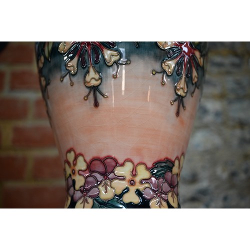 667 - A large J Moorcroft 'Oberon' baluster vase by Rachel Bishop, 1993, 42 cm high