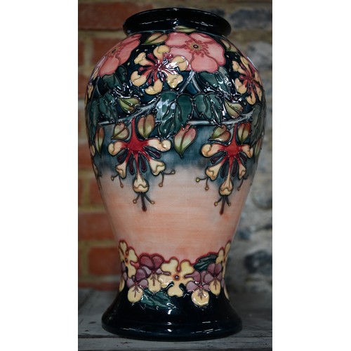 667 - A large J Moorcroft 'Oberon' baluster vase by Rachel Bishop, 1993, 42 cm high