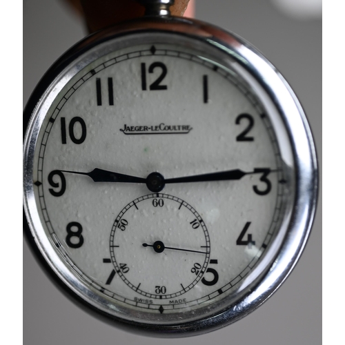 260 - Jaeger Le Coultre, a military issue G.S.T.P. 281903 pocket watch,50 mm dia. case the white dial with... 