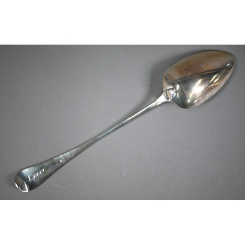 181 - A George III silver thread pattern basting spoon, George Smith III & William Fearn, London 1792,... 