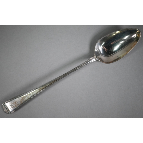 181 - A George III silver thread pattern basting spoon, George Smith III & William Fearn, London 1792,... 