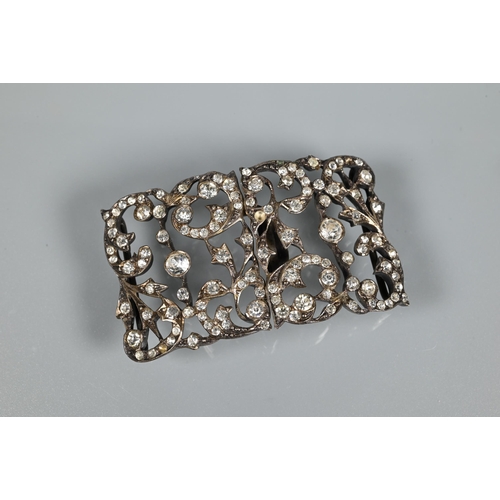 208 - A collection of white metal buckles including single pierced Victorian buckle with two lions rampant... 