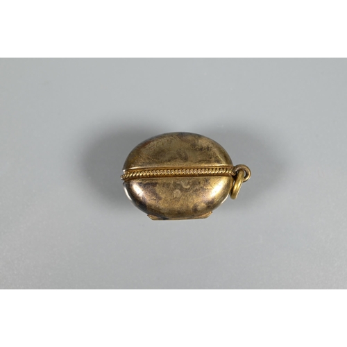 209 - Two gilt metal fob seals set cornelian intaglios with monograms, a smaller example set with hardston... 