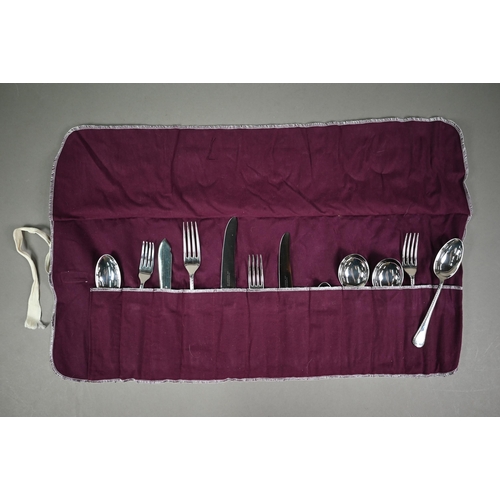 46 - A good set of Dixon's A1 electroplated feather-edge flatware and cutlery for twelve settings, compri... 