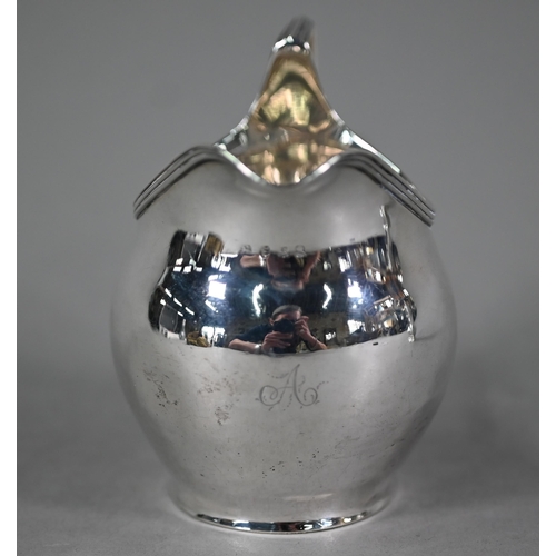 60 - A Georgian silver pounce-pot of baluster form, Samuel Welder (1730-36 no date or assay marks), 12cm ... 